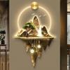 3D Metal Wall Sculpture Painting With LED Light - Home Entrance Corridor Oriental Decor Traditional Chinese Hanging Art Decorations Lamp view 1