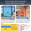 Aluminum Foil Blackout Window Film,8mm Heat Reflective Window Glass Film,Glare Day and Night Window Film,Glass Window Sticker,Privacy Thermal Insulation Shield,WxH-45x150cm/18''x59'' view 4