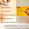 2PCS Cooling Racks for Cooking and Baking -11.65''x16.85''Heavy Duty Stainless Steel Wire Rack for Baking, Grilling, Roasting - Oven & Dishwasher Safe - Fits Half Sheet PanSilver view 2
