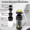 APLUSH Portable Coffee Maker,60Ml Electric Wireless Espresso Coffee Machine for Coffee Capsule/Powder,Travel Coffee Maker for Camping Travel Hiking Office,Green view 4