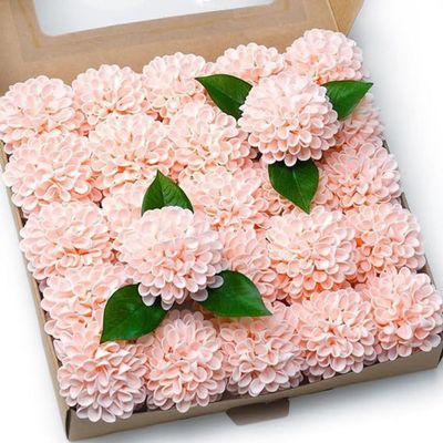 Artificial Flower Combination Box Set, Fake Flower Leaf Box with Stems for DIY Wedding Bouquets Centerpieces Flower Arrangements Decorations Bouquet Bride Wedding Baby Shower (B2)