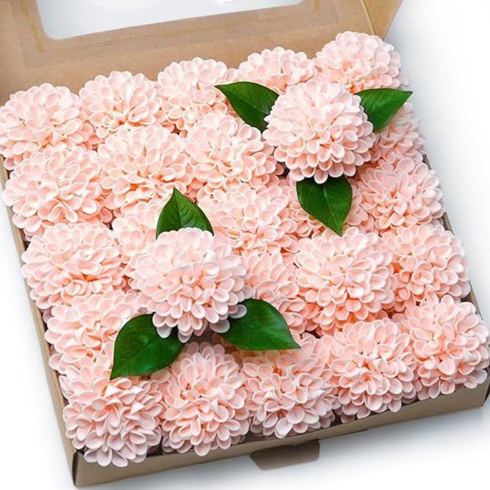 Artificial Flower Combination Box Set, Fake Flower Leaf Box with Stems for DIY Wedding Bouquets Centerpieces Flower Arrangements Decorations Bouquet Bride Wedding Baby Shower (B2)