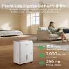 Waykar 150 Pint Energy Star Dehumidifier for Large Rooms up to 7,000 Sq. Ft. for Home, Basement, Commercial, Industrial, with Drain Hose & Tank, Auto Defrost, Ultra Quiet, Smart Auto Comfort Mode view 2