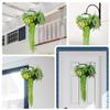 Bynbbur Fake Hanging Plants 2Pcs Artificial Hanging Flower Basket with Black Frame, Greenery Floral for Home Living Room Wall Decor Wedding Indoor Outdoor Decoration view 2