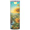 ALAZA Sunflower Landscape Sky Vase for Flowers 3.9" W x 11.8" H Cylinder Vases for Centerpieces Home Office Decor Storage Container view 1