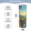 ALAZA Sunflower Landscape Sky Vase for Flowers 3.9" W x 11.8" H Cylinder Vases for Centerpieces Home Office Decor Storage Container view 2