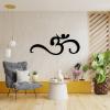 OM Metal Wall Art, Metal OM Decor, Zen Yoga Room Decor, OM Symbol Metal Wall Art, Yoga Wall Decor, Namaste Metal Wall Art, Yoga Lover Gift, Spiritual Gifts, Metal Wall Decor (White, 48"x20" | 121x51cm) view 4