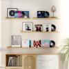 Fun Memories Picture Ledge Shelf, 36 Inch Floating Shelves Set of 2, Nursery Book Shelves for Toys Storage, Kids Bookshelf Wall Mounted for Wall Decor Books Photo Frames, Oak view 2