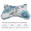 BTCOWZRV Hand Drawn Simple Flowers Car Neck Pillow Set of 2 Ultra Comfortable Car Headrest Pillow for Driving Soft Car Neck Support Pillow, Memory Foam and Breathable Removable Cover view 2