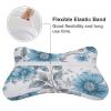 BTCOWZRV Hand Drawn Simple Flowers Car Neck Pillow Set of 2 Ultra Comfortable Car Headrest Pillow for Driving Soft Car Neck Support Pillow, Memory Foam and Breathable Removable Cover view 3