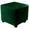 ZYANLING Stretch Velvet Ottoman Slipcover Square Stool Cover Elastic for 38 X 38 X 38 cm Foldable Storage Box Seat Chest Cube Footrest view 1