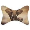 BTCOWZRV Elephant Car Neck Pillow Set of 2 Ultra Comfortable Car Headrest Pillow for Driving Soft Car Neck Support Pillow, Memory Foam and Breathable Removable Cover view 1