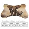 BTCOWZRV Elephant Car Neck Pillow Set of 2 Ultra Comfortable Car Headrest Pillow for Driving Soft Car Neck Support Pillow, Memory Foam and Breathable Removable Cover view 2