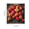 JHLMN Tapestry Wall Hanging Fresh Ripe Apples Tapestry for Bedroom Personalized Tapestry Custom Backdrop Banner Aesthetic Wall Tapestries Wall Art for Living Room Bedroom Dorm 60 x 51 inch view 2