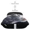 BTCOWZRV White Cat Painting Car Neck Pillow Set of 2 Ultra Comfortable Car Headrest Pillow for Driving Soft Car Neck Support Pillow, Memory Foam and Breathable Removable Cover view 4