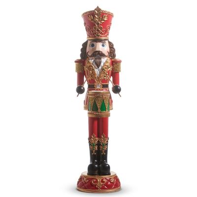 Raz Imports 2024 Christmas Traditions 4' Nutcracker Drummer