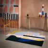 Geometric Multicolor Woolen Hand Tufted 100% Wool Rugs for Home Office Living Room-Bedroom & Hall 9 X 12 Feet view 2