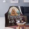 A Clean Beaver Always Gets More Wood Throw Blanket Soft Flannel Lightweight Cozy 50x60 Inches for Sofa Bed Couch view 3