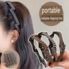 PNZLZIA Retractable Pocket Headbands - Non Slip Portable Telescopic Hair Hoops, No Slip Foldable Hairband with Teeth, Portable Compact Folding Headband (Style D) view 3