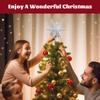 Christmas Star Tree Topper Lighted with Led Snowflake Projection, Christmas Tree Topper Star with Built-in LED Rotating 3D Projector Lights, Christmas Decoration for Family Office Indoor (Silver) view 4