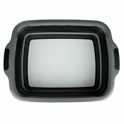 BBQ Prep Tub with Black Lid and Cutting Board Foldable Design Original 20" X 16.25" 5.5" Plastic