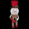 21.5" Lighted Snowman with Red Top Hat Christmas Tree Topper 21.5 Polyester view 3