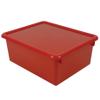 5" Letter Box with Lid Red Pack of 2 Plastic view 2