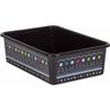 Chalkboard Brights Large Plastic Storage Bin Pack of 3 Black view 2