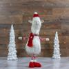 26-inch Plush Red and White Standing Llama Table Top Christmas Decoration 26" Polyester view 2