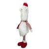 26-inch Plush Red and White Standing Llama Table Top Christmas Decoration 26" Polyester view 3