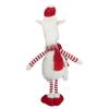 26-inch Plush Red and White Standing Llama Table Top Christmas Decoration 26" Polyester view 4