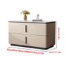 DIEYPOL Night Stand Simple Modern Cream Style Minimalist Large Bedside Table Slate Bed Bedstand(3,70cm) view 3