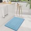 Arotive Memory Foam Bathroom Rug Mat 2 Pieces, Bath Rug Size 24x16 and 44x24 in Blue, 2 Item Bundle view 2