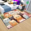 Cat Carpet for Kids Room - Black Cat Rug for Girls Bedroom, Kids Room Decor Animal Theme Polyester Sofa Floor Yoga Mats - 5x7 Feet view 2