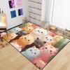 Cat Carpet for Kids Room - Black Cat Rug for Girls Bedroom, Kids Room Decor Animal Theme Polyester Sofa Floor Yoga Mats - 5x7 Feet view 4