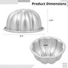 3.7-Inch 10Pcs Mini Jelly Aluminum Alloy Cake Brownies, Jelly Fluted And Non-Stick Heat-Up Cup Easy Easy Stick Non To Muffins, Pans, Cupcakes, For Demold, Cup Molds, Pudding Fast Baking Moulds view 4