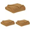 Brooklyn Loom - Soft and Luxurious Marshmallow Sherpa Throw (50" x 60") - Mustard (Pack of 3) view 1