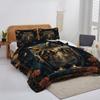 DESTACOZIE Personalized Owl Quilts - Owl with Book Quilt Set - Roses Bedding- Owls Pattern Bed Set for Boys Girls Men Women view 2