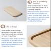 CAMPINGMOON Mess Tin Cutting Board 6'' x 3.3'' Wooden Cooking Cutting Plate Coaster Pot Holder YM-1609 view 3