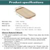 CAMPINGMOON Mess Tin Cutting Board 6'' x 3.3'' Wooden Cooking Cutting Plate Coaster Pot Holder YM-1609 view 4