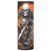 ALAZA Sugar Skull Funny Vase for Flowers 3.9" W x 11.8" H Cylinder Vases for Centerpieces Home Office Decor Storage Container view 1