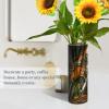 ALAZA Sugar Skull Funny Vase for Flowers 3.9" W x 11.8" H Cylinder Vases for Centerpieces Home Office Decor Storage Container view 4