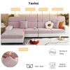 Yaxhsi Wear-Resistant Washable Stretch Slipcovers for Sectional Sofa (Lake Blue, Pillow Cover) view 2