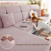 Yaxhsi Wear-Resistant Washable Stretch Slipcovers for Sectional Sofa (Lake Blue, Pillow Cover) view 4