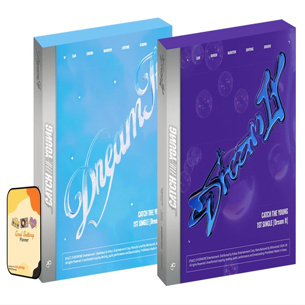 CATCH THE YOUNG Dream It Album [A ver + B ver (2 types) Full Set Platform ver]+Pre Order Benefits+BolsVos Exclusive K-POP Inspired Digital Merches