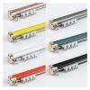 Heavy Duty Curtain Track Set, Straight Sliding Curtain Rail System For Indoor Outdoor, Wall Divider Curtain, 70cm 80cm 110cm 150cm 200cm 400cm 600cm Curtain Rail Track(Orange-ceiling,150cm/4.9ft) view 1