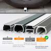 Heavy Duty Curtain Track Set, Straight Sliding Curtain Rail System For Indoor Outdoor, Wall Divider Curtain, 70cm 80cm 110cm 150cm 200cm 400cm 600cm Curtain Rail Track(Orange-ceiling,150cm/4.9ft) view 3