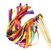 LKXHarleya 20 Pieces Silk Ribbon Streamers with Gold Bells, Party Ribbon Sticks Fairy Stick for Wedding Activities Celebration view 1
