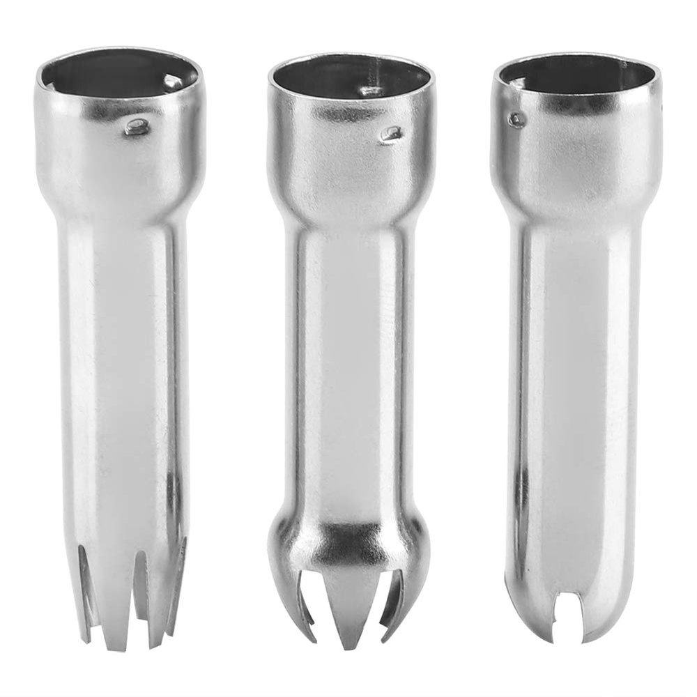 3pcs Stainless Steel Cream Dispenser Tips, Universal Whipped Cream Stabilizer Cake Decorating Nozzles Whipped Cream Dispenser Parts for DIY Baking