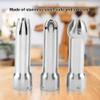 3pcs Stainless Steel Cream Dispenser Tips, Universal Whipped Cream Stabilizer Cake Decorating Nozzles Whipped Cream Dispenser Parts for DIY Baking view 2